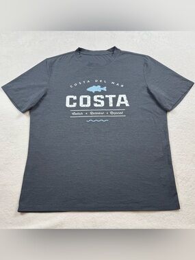 Costa Del Mar performance t-shirt men’s size XL dark gray pullover stretch